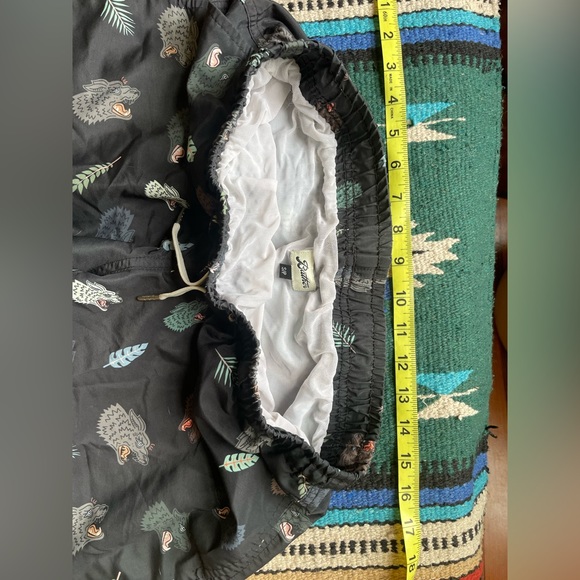 Muttonhead x Bather Wolf Head Unisex Swim Shorts size Small - Picture 4 of 6